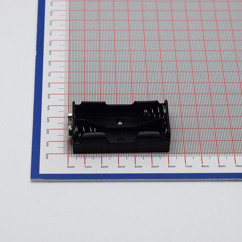 2AA Battery Case Holder,3v Battery Pack,Battery Storage Box with 9V Battery Button Connector