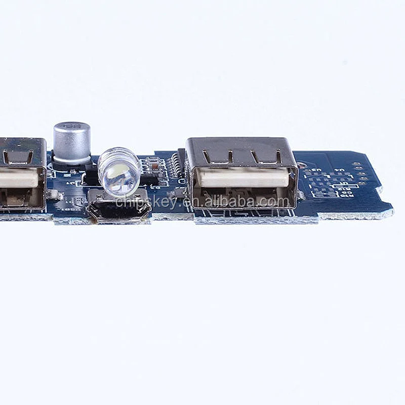 LED Battery indicator Mobile Charger Power bank circuit board 3.7V up to 5V 2A boost