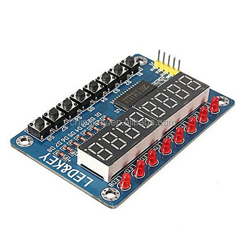 TM1638 Chip Key Display Module 8 Bits Digital LED Tube For AVR