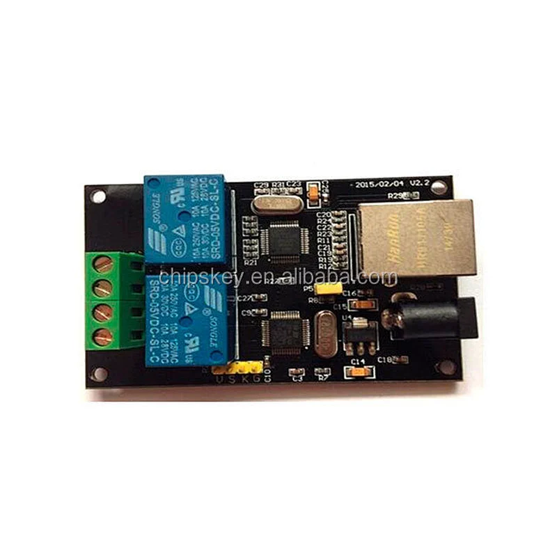 2-way relay network relay remote control smart home Ethernet IP relay normally open contact