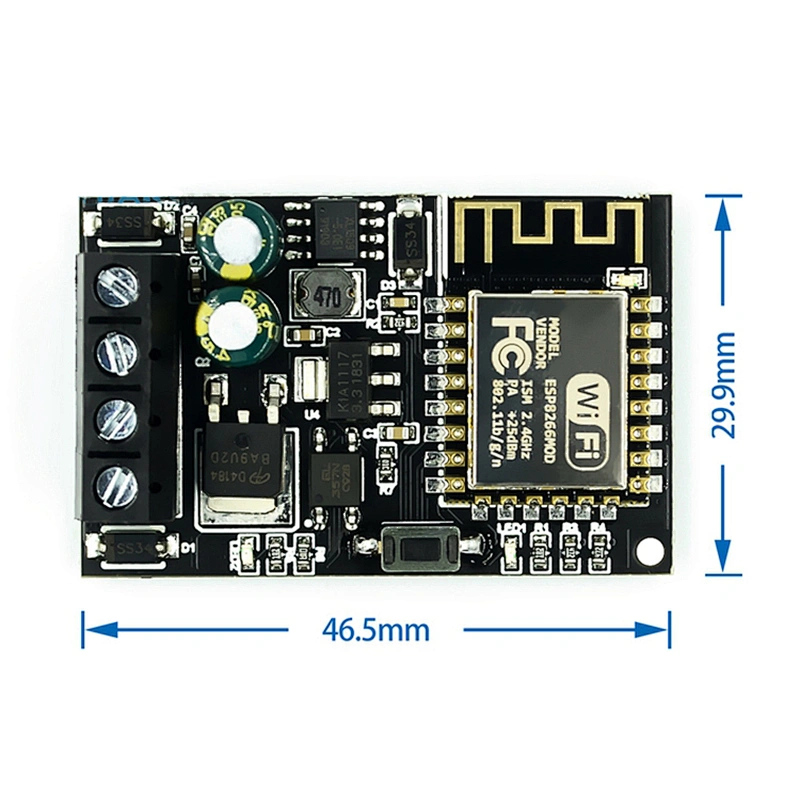 WIFI mobile phone remote controller module/5V-36V smart home mobile phone APP