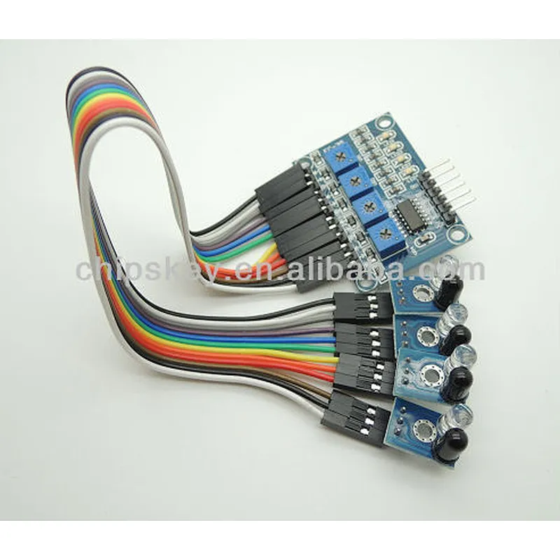 4-way infrared tracking obstacle sensor