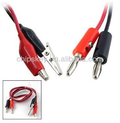 Large Alligator to Banana Test Lead Cable Set