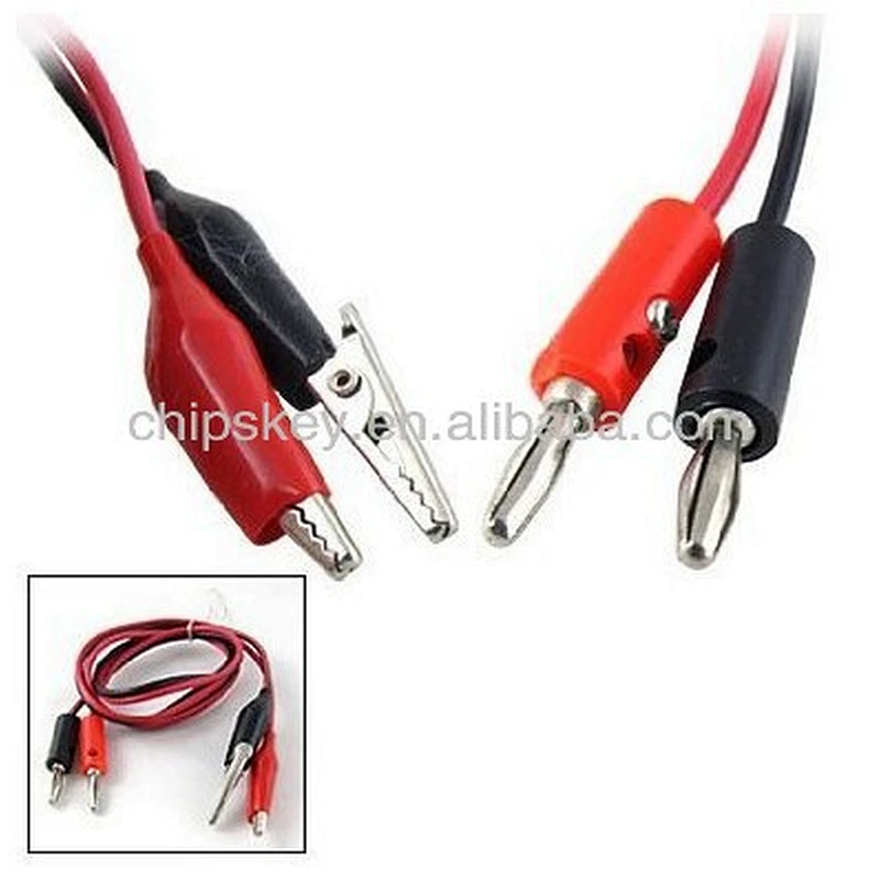 Large Alligator to Banana Test Lead Cable Set