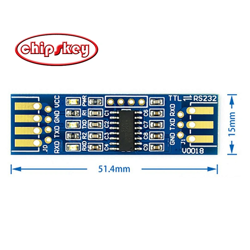 51X15MM RS232 SP3232 TTL to RS232 module/ RS232 to TTL/ serial port module