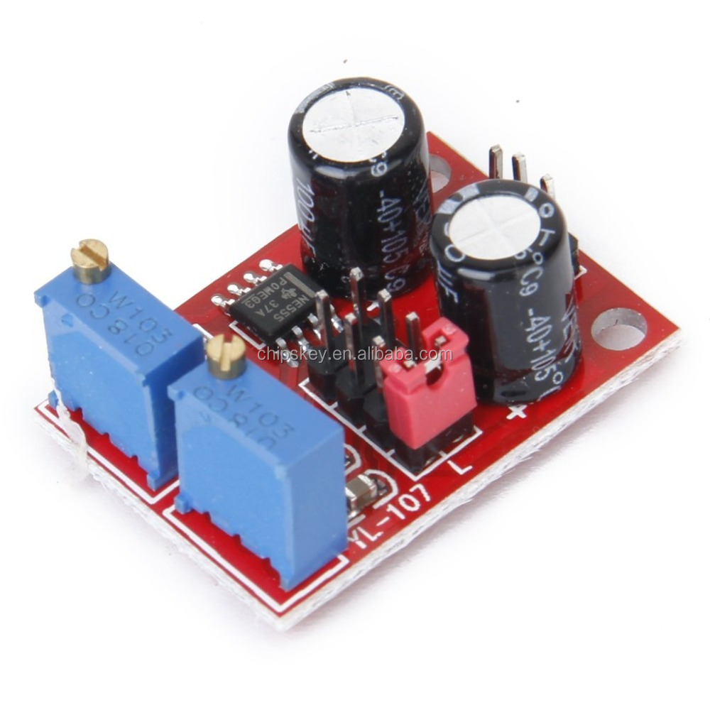 NE555 pulse frequency adjustable duty cycle square wave module rectangular wave signal generator stepper motor driver