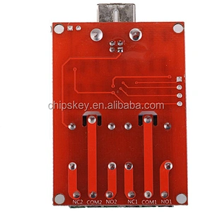 USB Control Switch 2-Channel 5V Relay Module