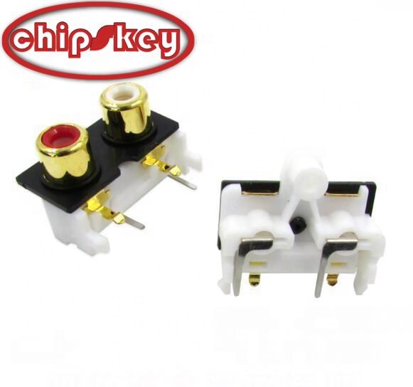Chipskey Double Lotus Gold Plated Socket Audio RCA AV