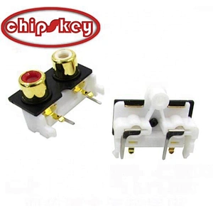 Chipskey Double Lotus Gold Plated Socket Audio RCA AV