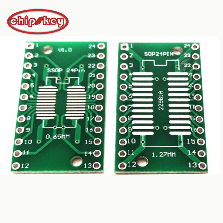 SOP24 Adapter Plate SSOP24 TSSOP24 Patch Adapter DIP 0.65/1.27mm Adapter Plate