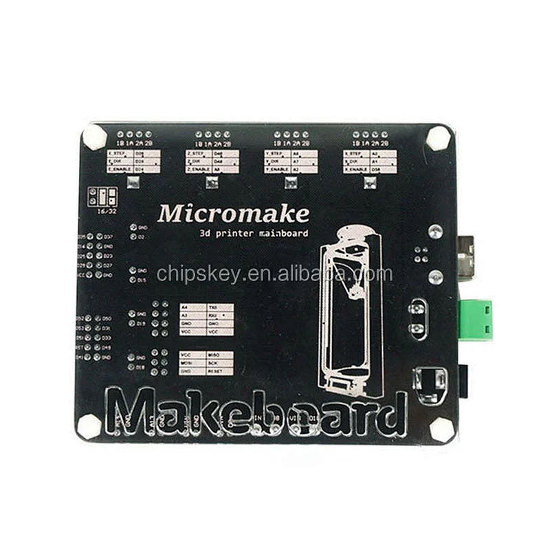 Micromake 3D Printer Controller Main Control Panel Card Compatible Rampe 1.4 Support Heated bed Pieces Of 3D Printer