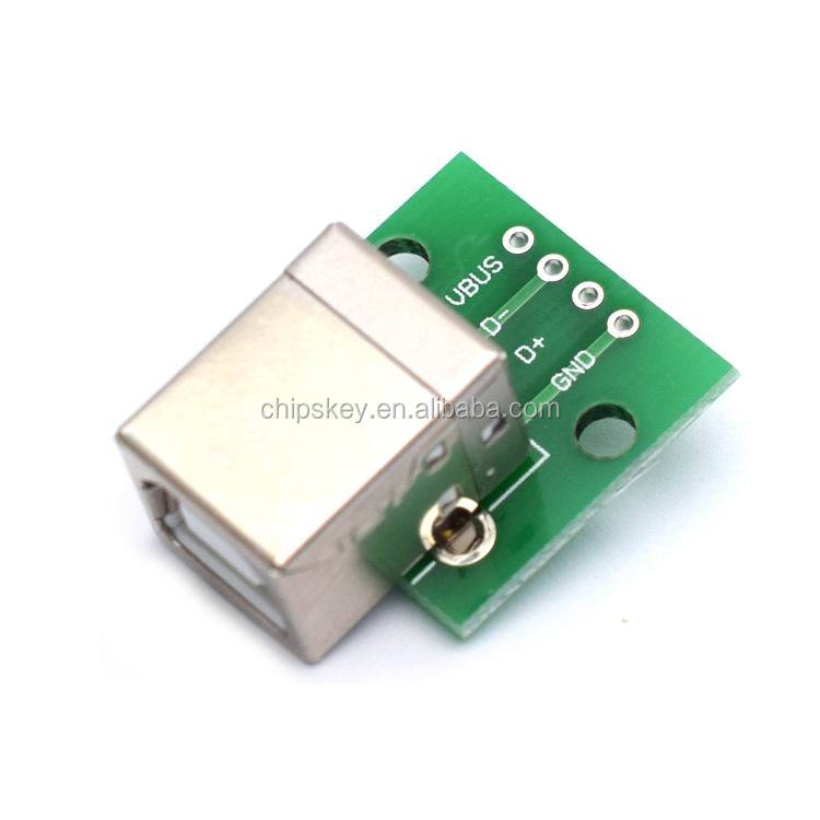 USB to DIP adapter board female head straight B-type interface