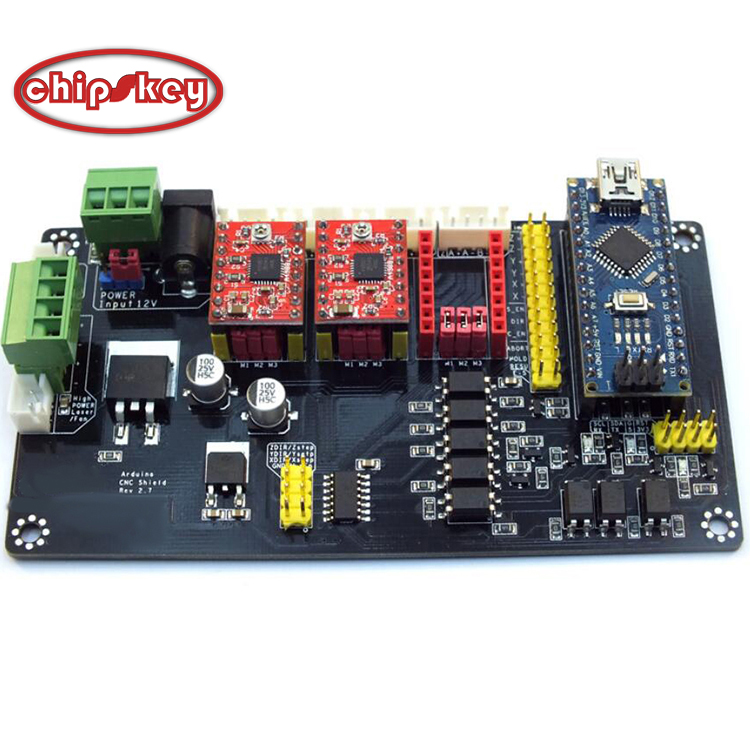 CNC Three Axis Stepper Motor Drive Controller Motherboard For Laser Engrave Machine