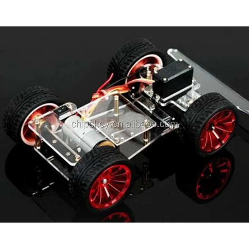 4WD Car Chassis With Servo Turn