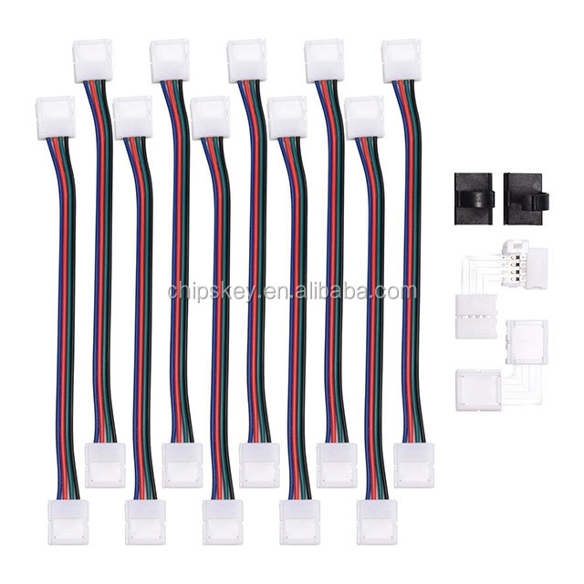 LED 5050 3528 RGB 4P 10CM Connector Cable
