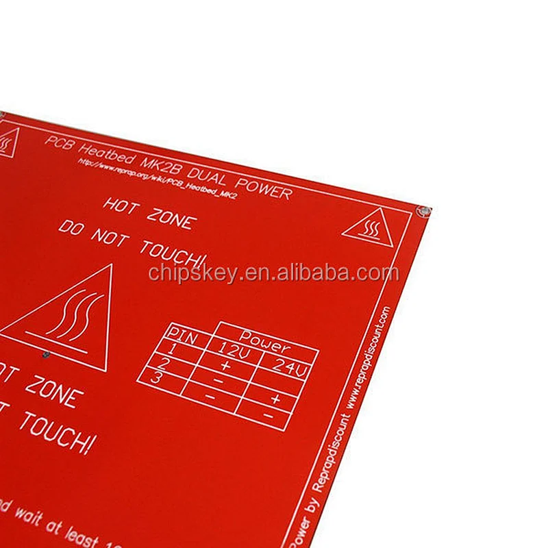 RepRap 3D Printer PCB Heatbed MK2A Heat Bed Hot Plate For Prusa & Mendel