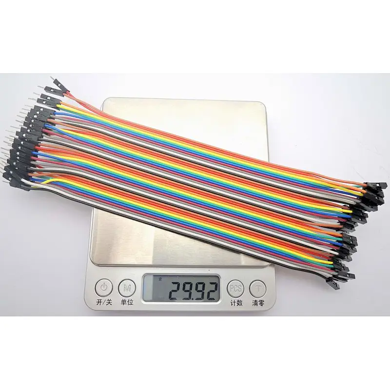 Male to Female 20CM 40P DuPont color cable
