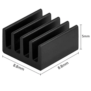 Black Aluminum heatsink For Raspberry PI 4