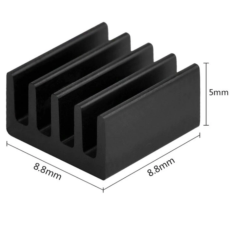 Black Aluminum heatsink For Raspberry PI 4