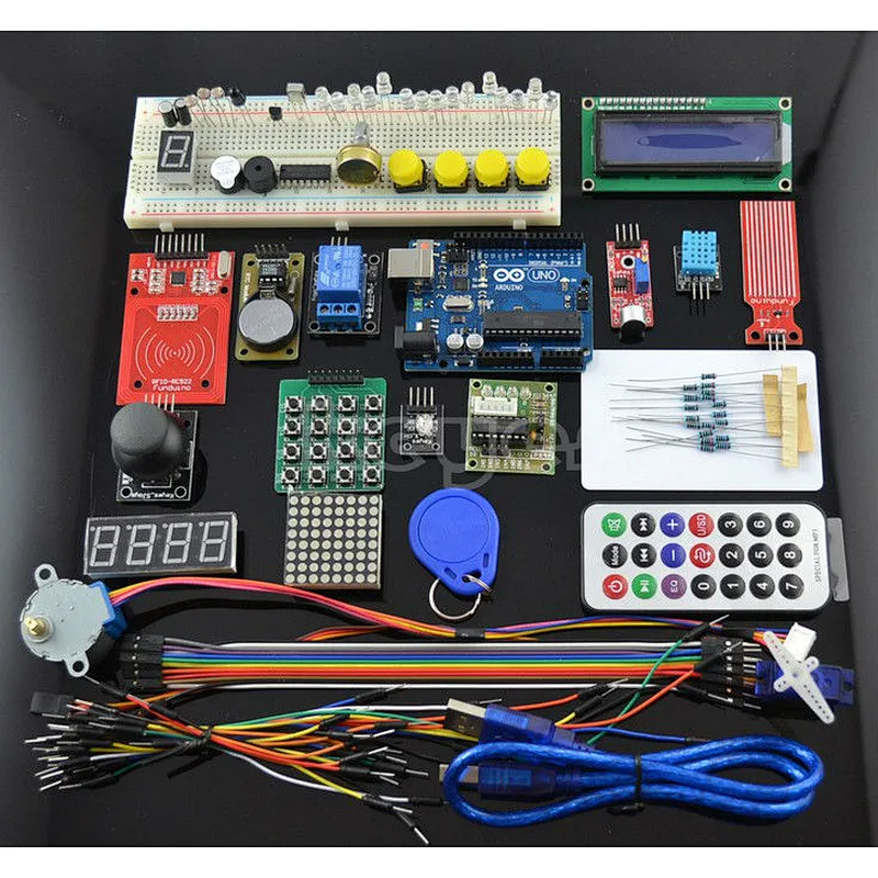 Upgraded version of Starter Kit, RFID learning kit, stepper motor learning kit for MCU