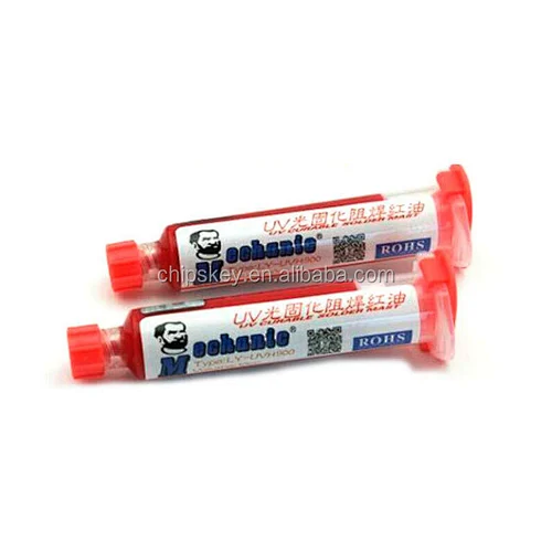 Maintenance guy UV UV curing green oil marked blue photosensitive solder green oil and butter oil