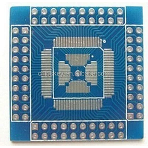 Double-Side QFP/QFN/TQFP/LQFP 16-80-pin to DIP Adapter/Breakout Board Module