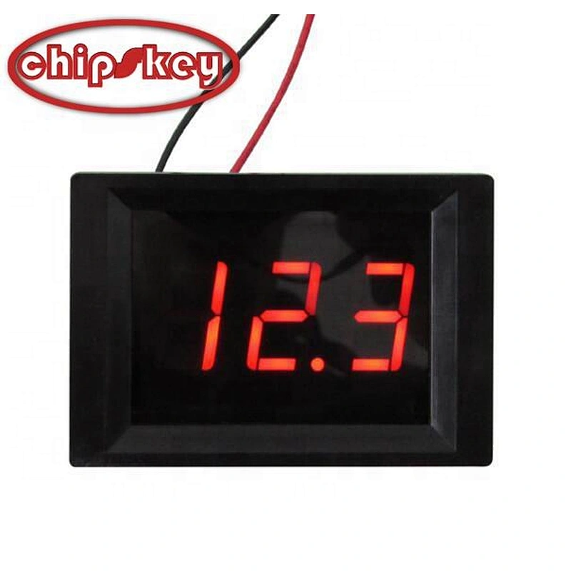 Chipskey DC Digital Alarm Voltmeter High and Low Voltage Upper and Lower Alarm 2 line range 4.5-40V XH-B115