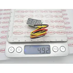 Yellow 0.28 inch ultra-small digital DC voltage meter three-wire digital adjustable DC 0-100V