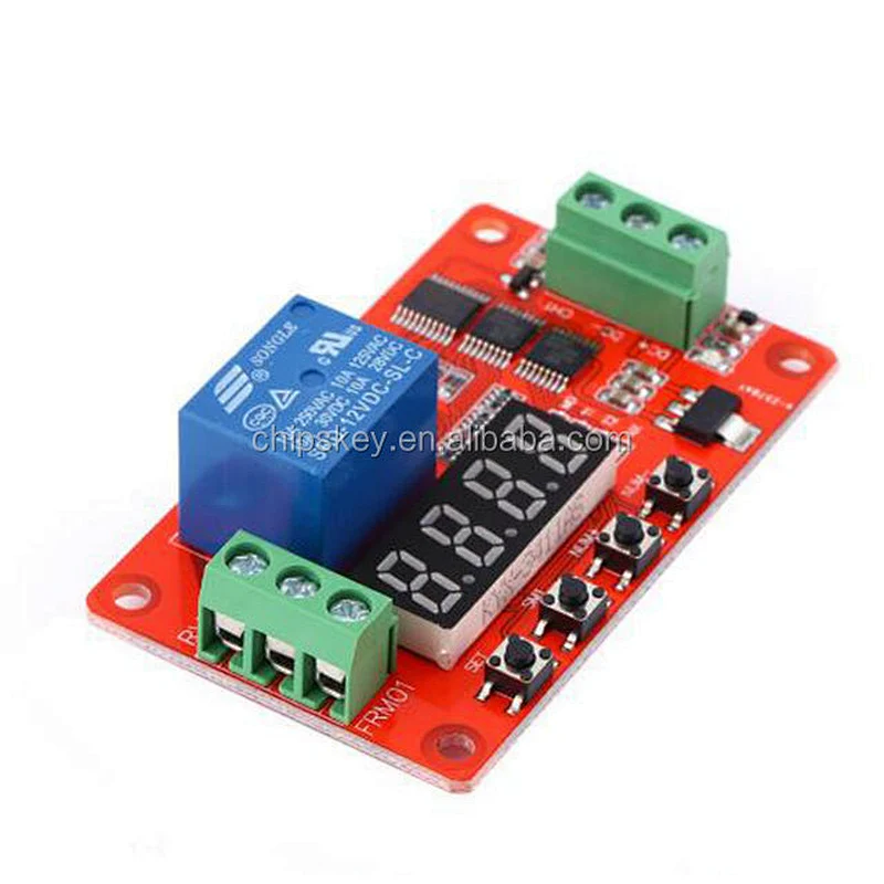 12V DC Multifunction Self-lock Relay PLC Cycle Timer Module Delay Time Switch