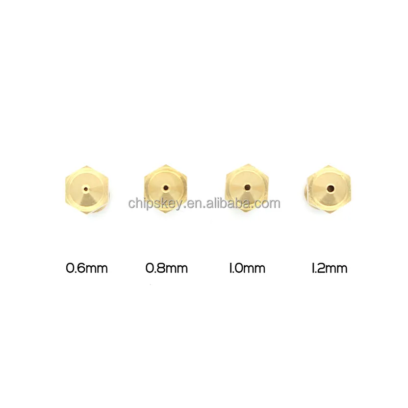 0.6mm Brass Extruder Nozzle Head 3mm Filament for 3D Printer Large-diameter nozzle extension