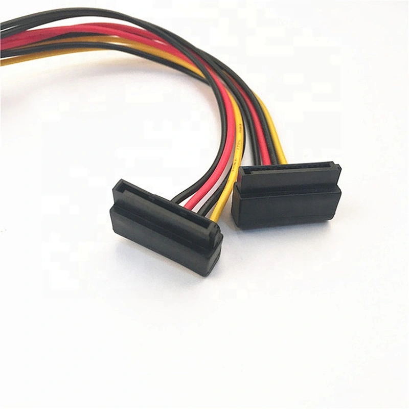 15 Pin SATA Male to 2 SATA Splitter Female Power Cable