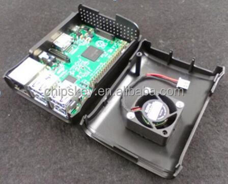 Black Raspberry pi 3 Case With Fan2