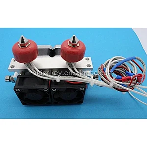 0.2mm/0.3mm/0.4mm Dual-Head Nozzle Extruder 3D Printer Print Dual-Head for 3D Printer