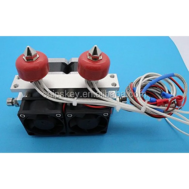 0.2mm/0.3mm/0.4mm Dual-Head Nozzle Extruder 3D Printer Print Dual-Head for 3D Printer