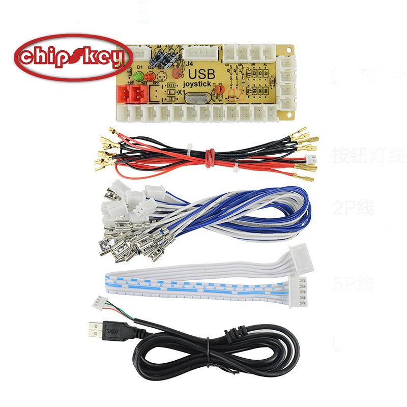 Arcade joystick circuit board USB chip board with cable kit