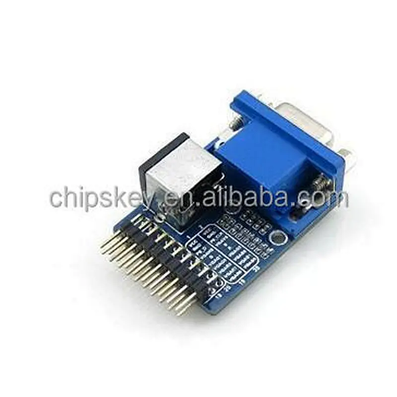 VGA PS2 Board Accessory Test Module with VGA + PS2 + Control Connector Interfaces for Testing VGA PS2 Interface
