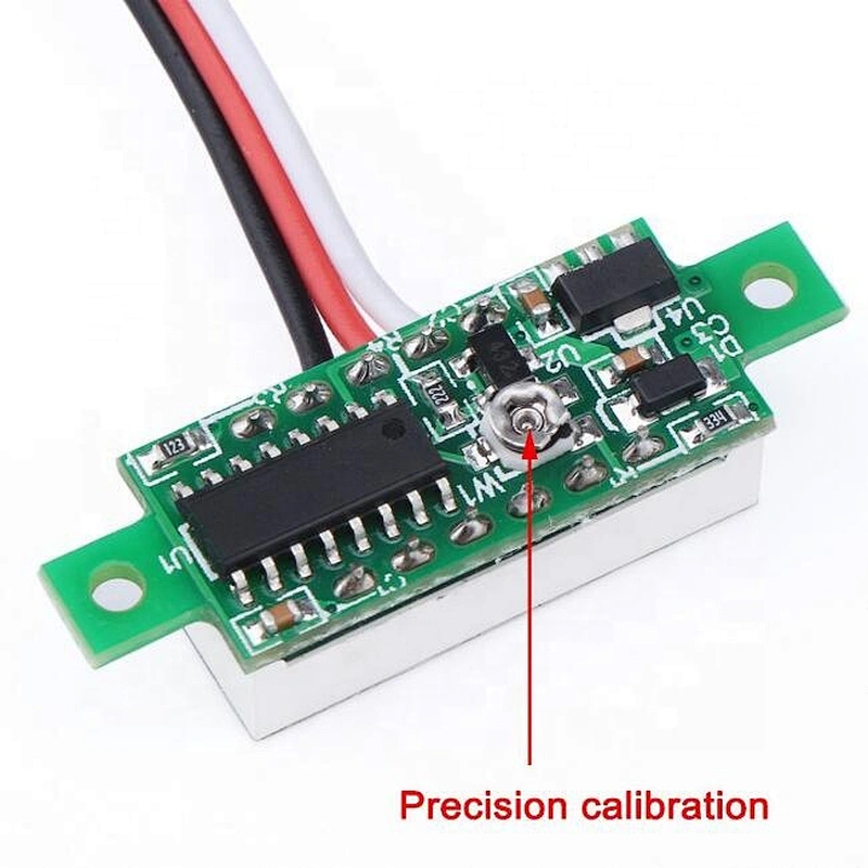 Blue 0.28 inch ultra-small digital DC voltage meter three-wire digital adjustable DC 0-100V