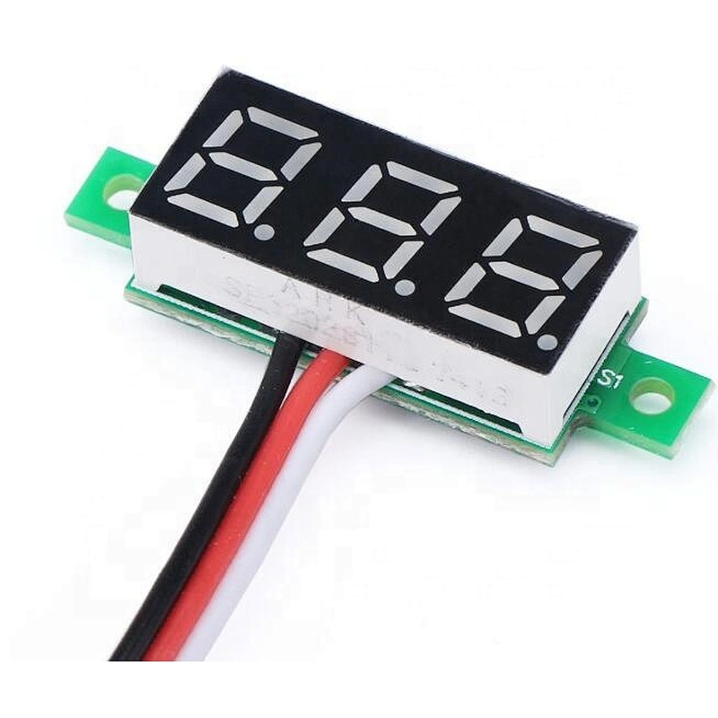 Blue 0.28 inch ultra-small digital DC voltage meter three-wire digital adjustable DC 0-100V