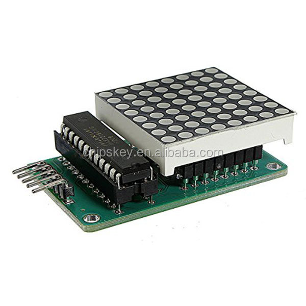 MAX7219 dot matrix control microcontroller display module