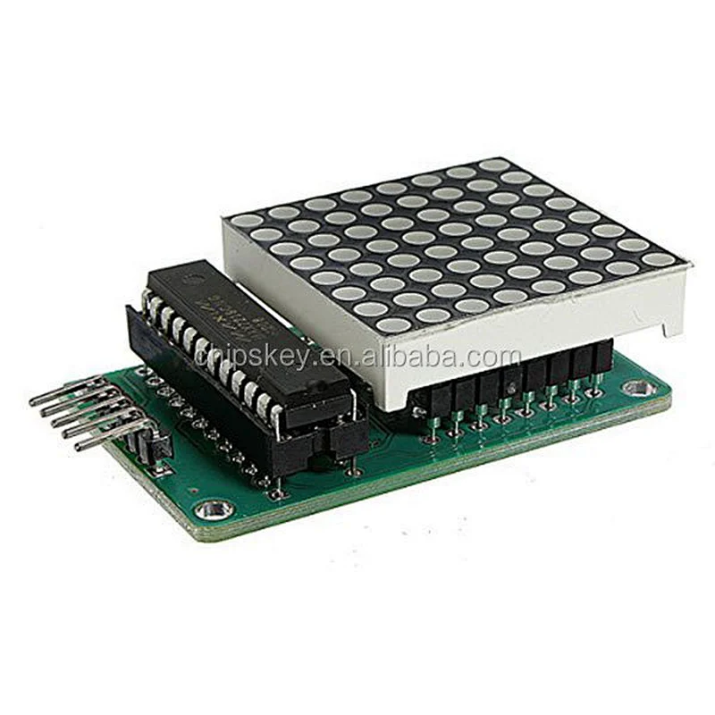 MAX7219 dot matrix control microcontroller display module