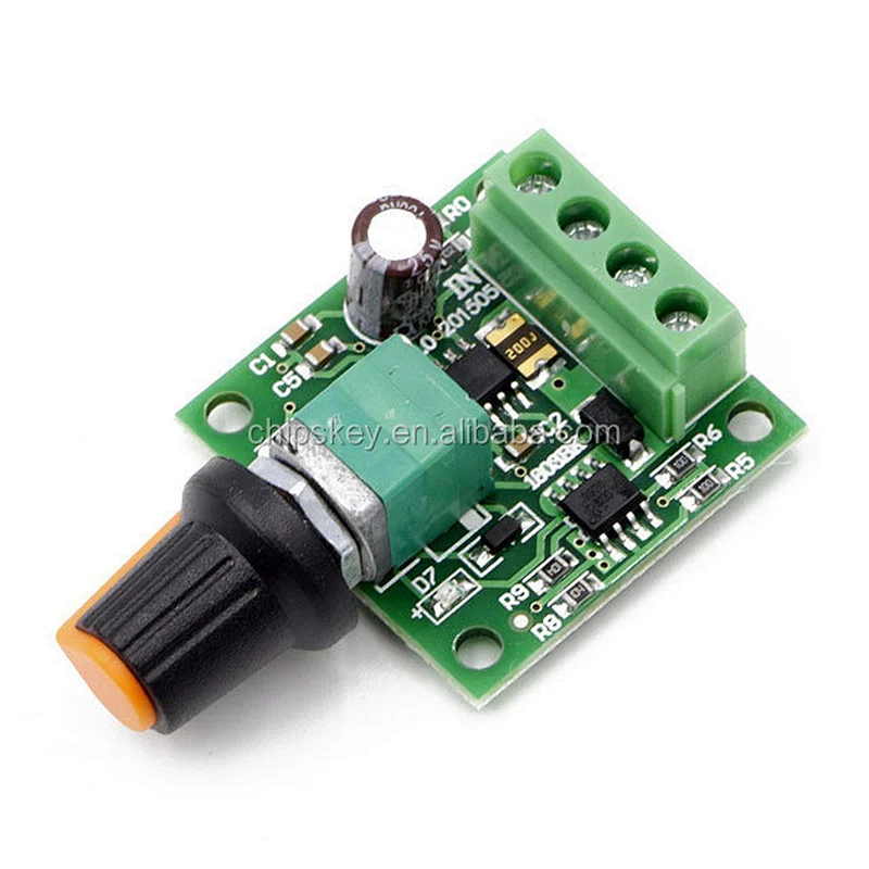 Low Voltage DC 1.8V 3V 5V 6V 12V 2A Motor Speed Controller PWM