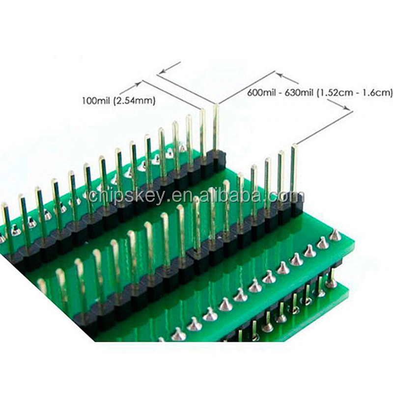 PLCC44 to DIP44,IC test socket adapter, adapter seat convert seat