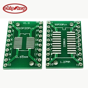 SOP20 SSOP20 TSSOP20 patch to inline DIP 0.65/1.27mm adapter board