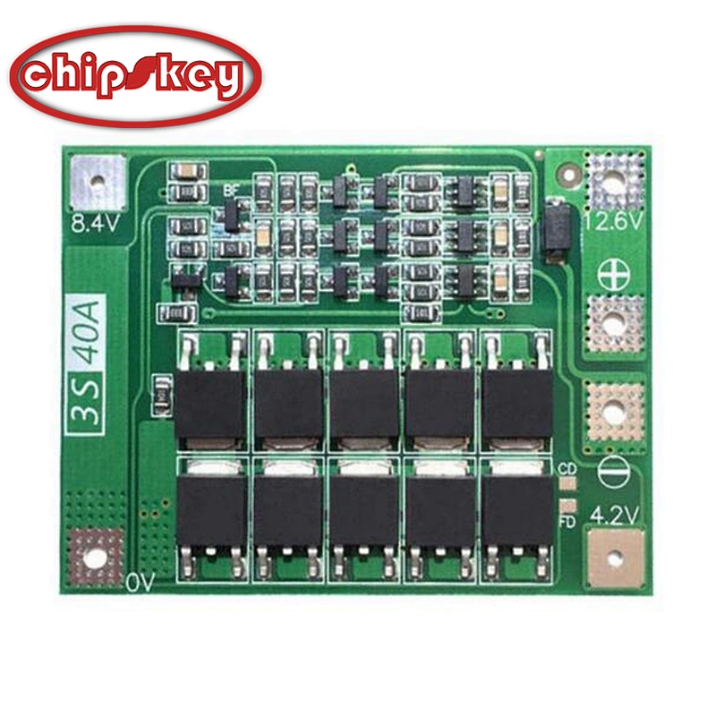 modBMS40A Upgrade 3S 40A BMS 11.1V 12.6V 18650 lithium battery protection Board with balanced Version for drill 40A current