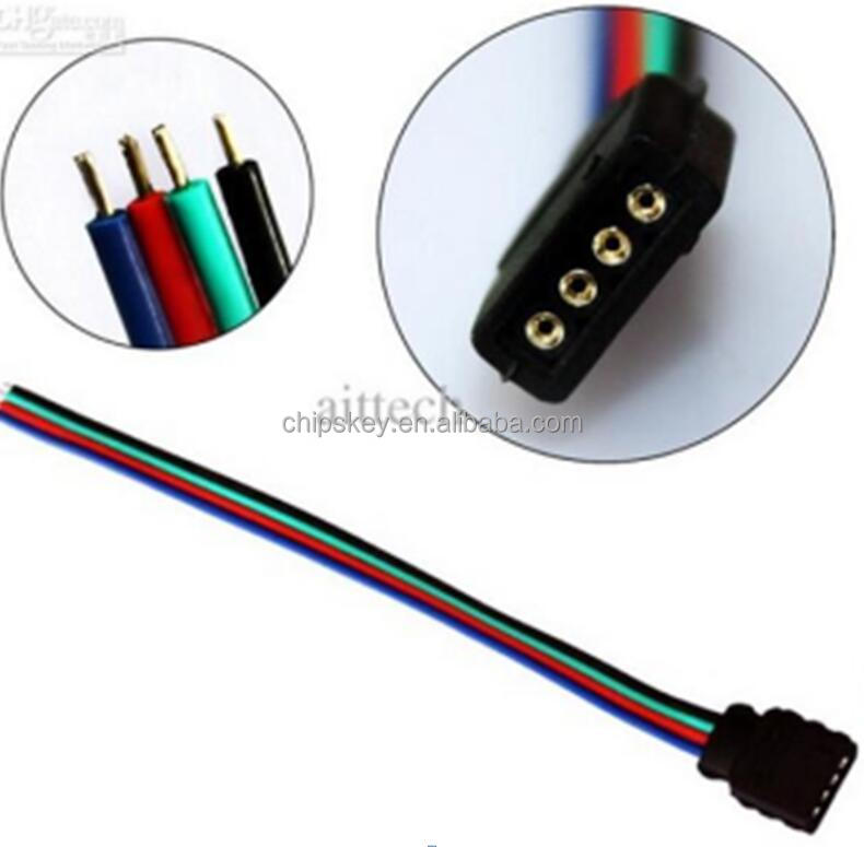 4P Female 10pcs Cable 3528 5050 Ect 4P LED