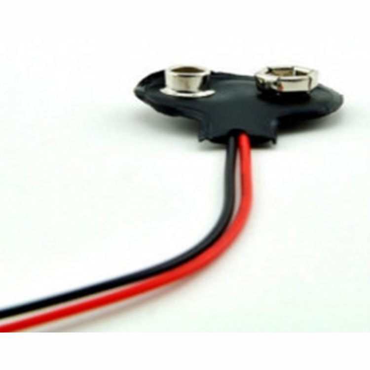 9V battery button With 5.5*2.1MM head T DC type leather battery button with DC head T type