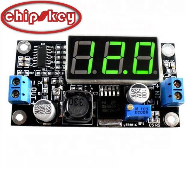 Chipskey XH-M136 LM2596 DC step - down power module with digital green display 4.5 - 40v to 1.25 - 37v