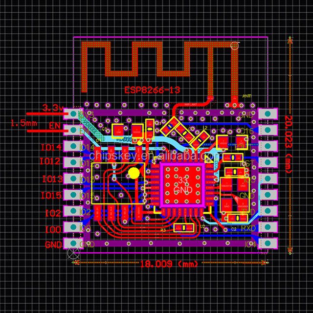 ESP8266 Wireless Remote Serial Port WIFI Transceiver Module AP STA ESP-13 Wireless serial WIFI Module Transceiver board