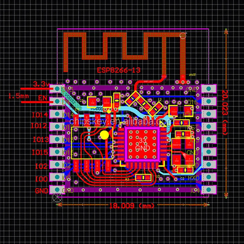ESP8266 Wireless Remote Serial Port WIFI Transceiver Module AP STA ESP-13 Wireless serial WIFI Module Transceiver board