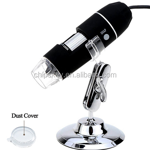 Plugable USB 2.0 Handheld Digital Microscope with stand for Windows, Mac, Linux 500xDigital Magnification